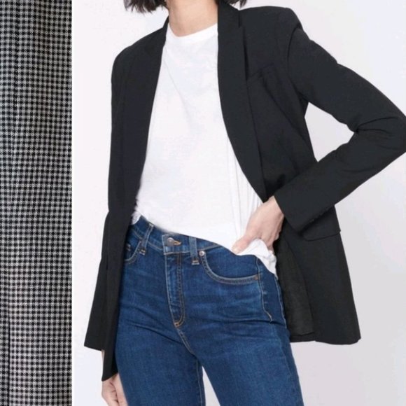 VERONICA BEARD LONG & LEAN Houndstooth DICKEY JACKET Size 8 - Picture 12 of 15